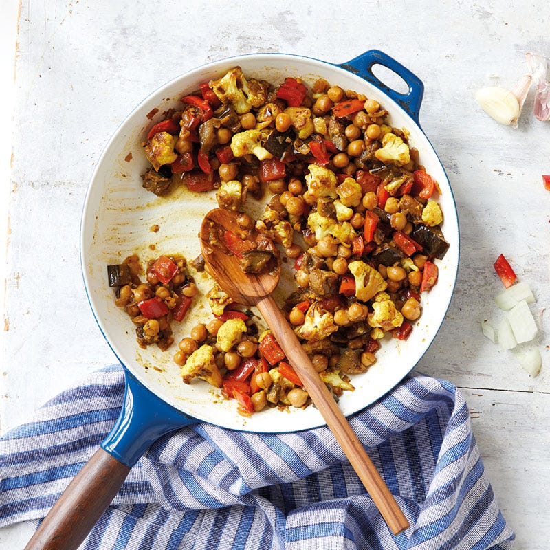 Blumenkohl-Kichererbsen-Curry