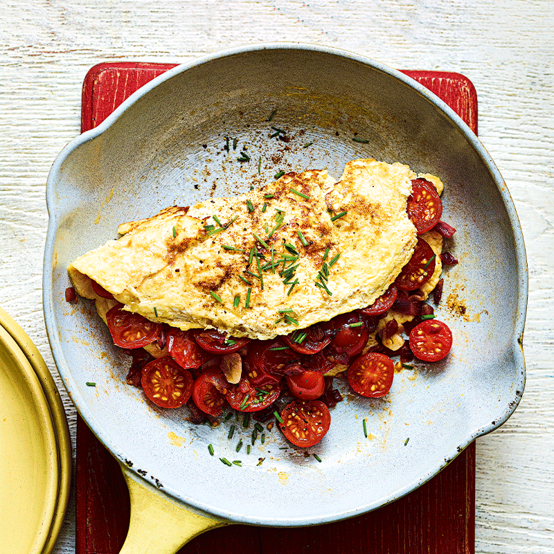 Spicy tomato omelette