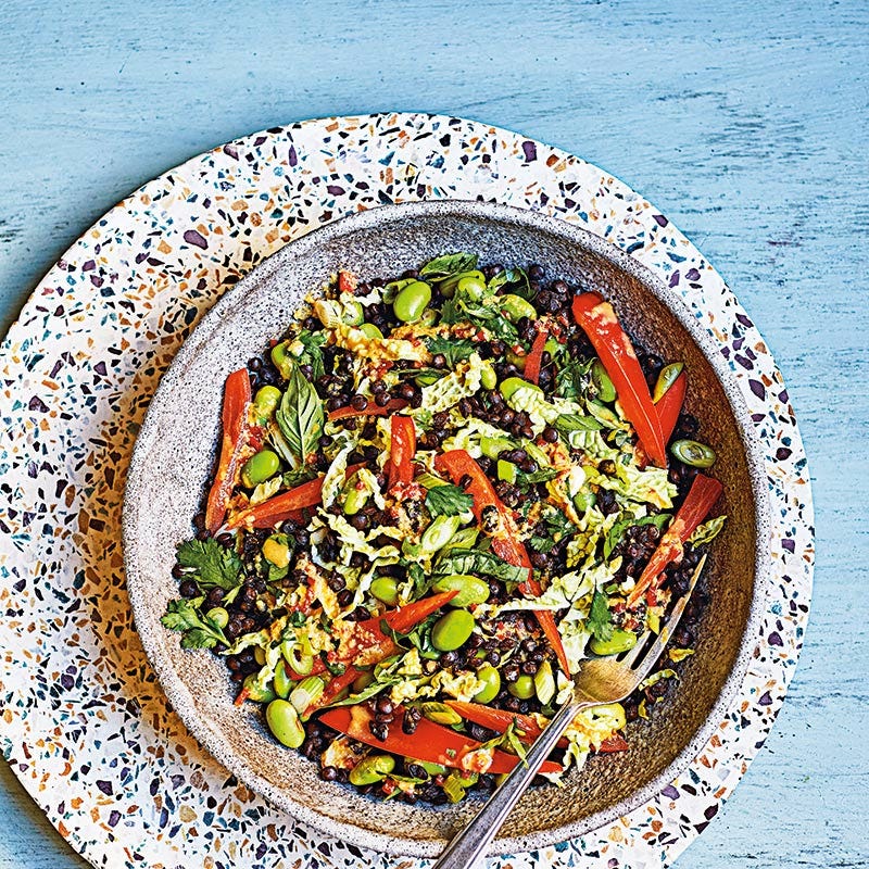 Linsen-Edamame-Salat