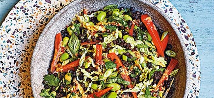 Linsen-Edamame-Salat