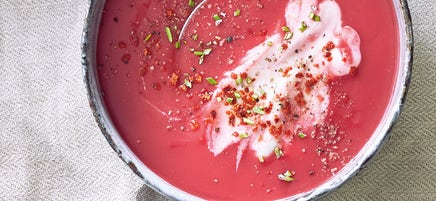 Soupe rouge au céleri