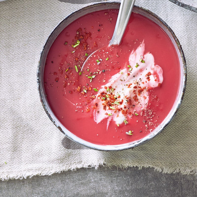 Rote Selleriesuppe