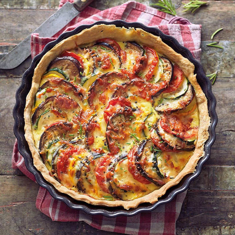 Ratatouille-Gemüse-Quiche