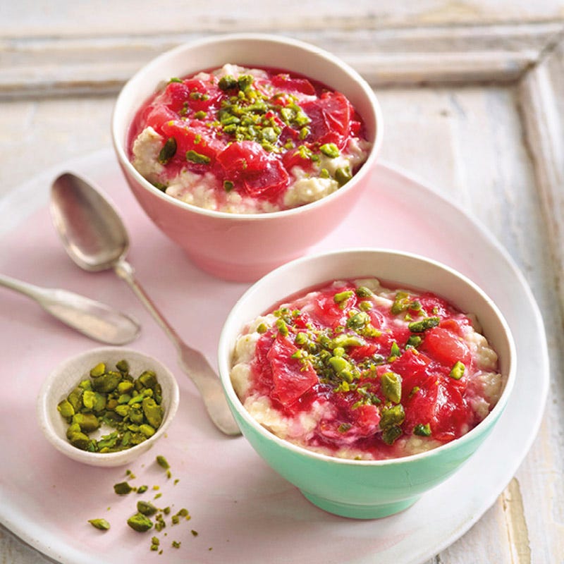 Pflaumenporridge mit Pistazien
