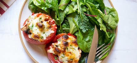 Pizza-Stuffed Tomatoes
