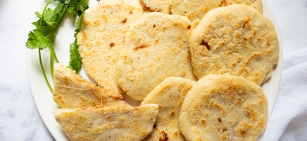 Bean & Cheese Stuffed Pupusas