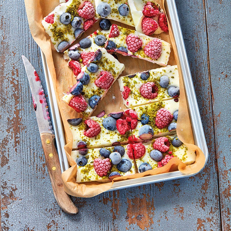 Bunte Frozen-Yogurt-Bars
