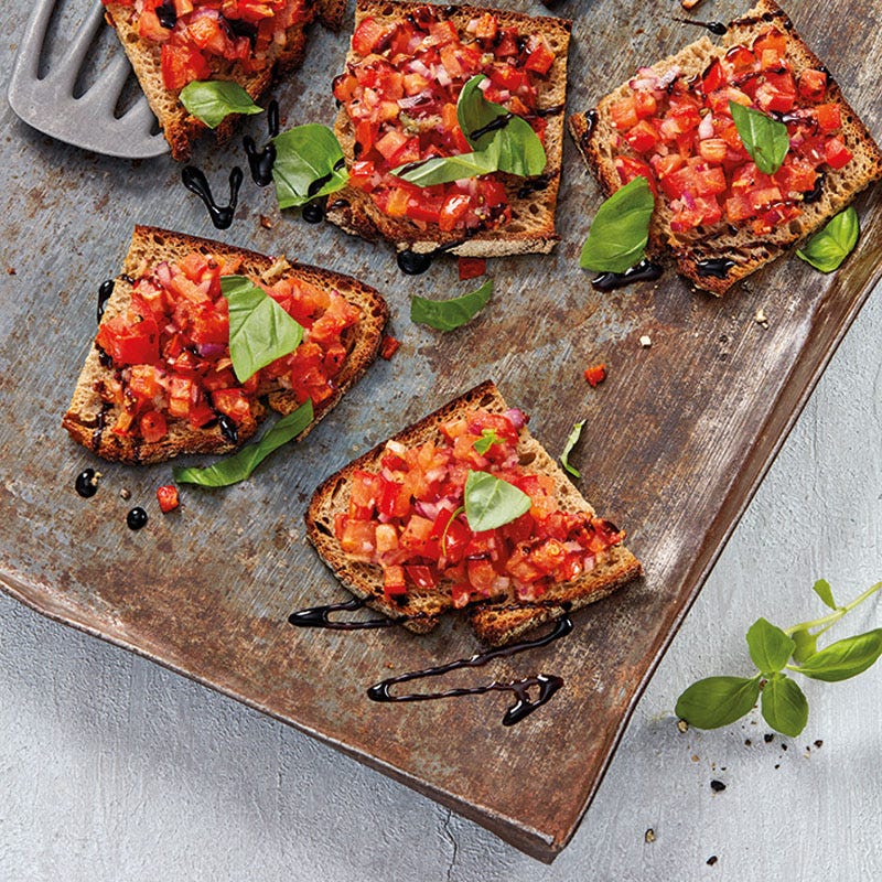 Schnelle Bruschetta