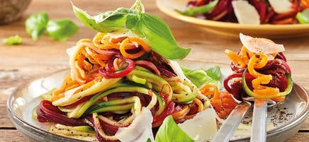 Nouilles de légumes aglio e olio
