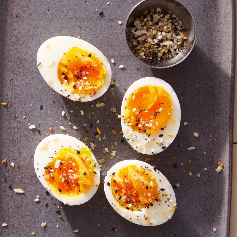 Foto van Smeuïge eieren met bagelkruiden door WW