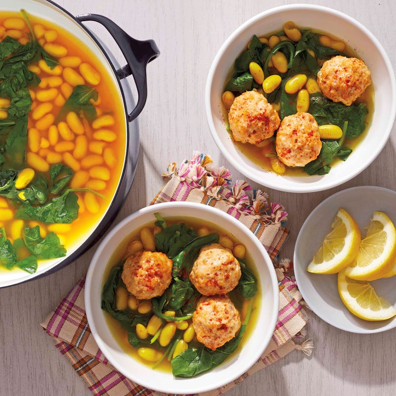 Photo de Boulettes de poulet et bouillon au curcuma prise par WW