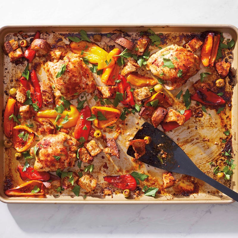 Photo de Poulet aux poivrons et olives au four prise par WW