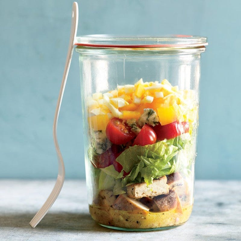 Photo of Tofu Cobb Salad Shaker with Shallot-Dijon Dressing by WW