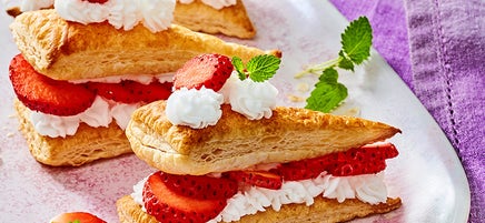 Tartelette feuilletée aux fraises