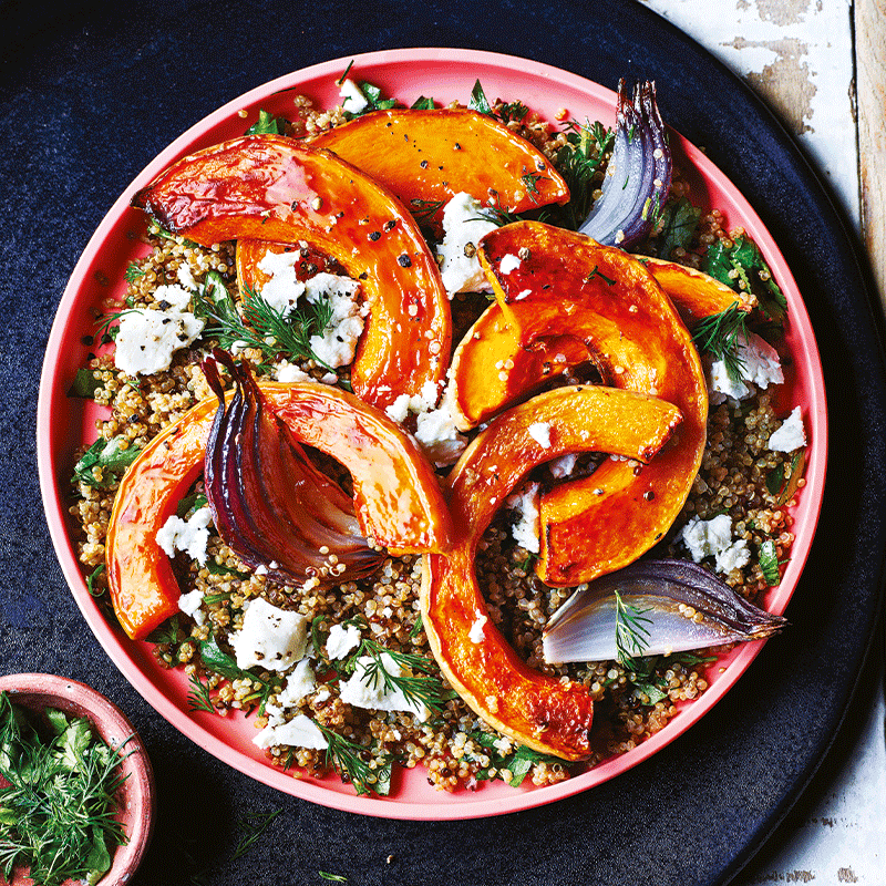 Butternut pumpkin and quinoa salad