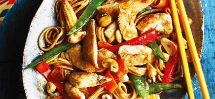 Chicken and cashew stir-fry