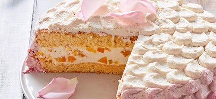 Ombré-Torte mit Pfirsich