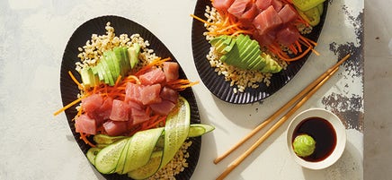 Thunfisch-Sushi-Platte