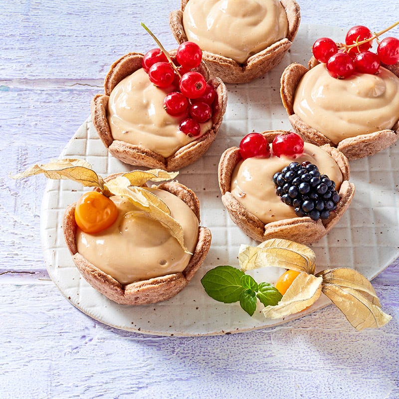 Schokotörtchen mit Karamellpudding