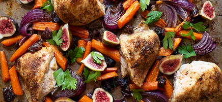 Sheet Pan Tzimmes Chicken