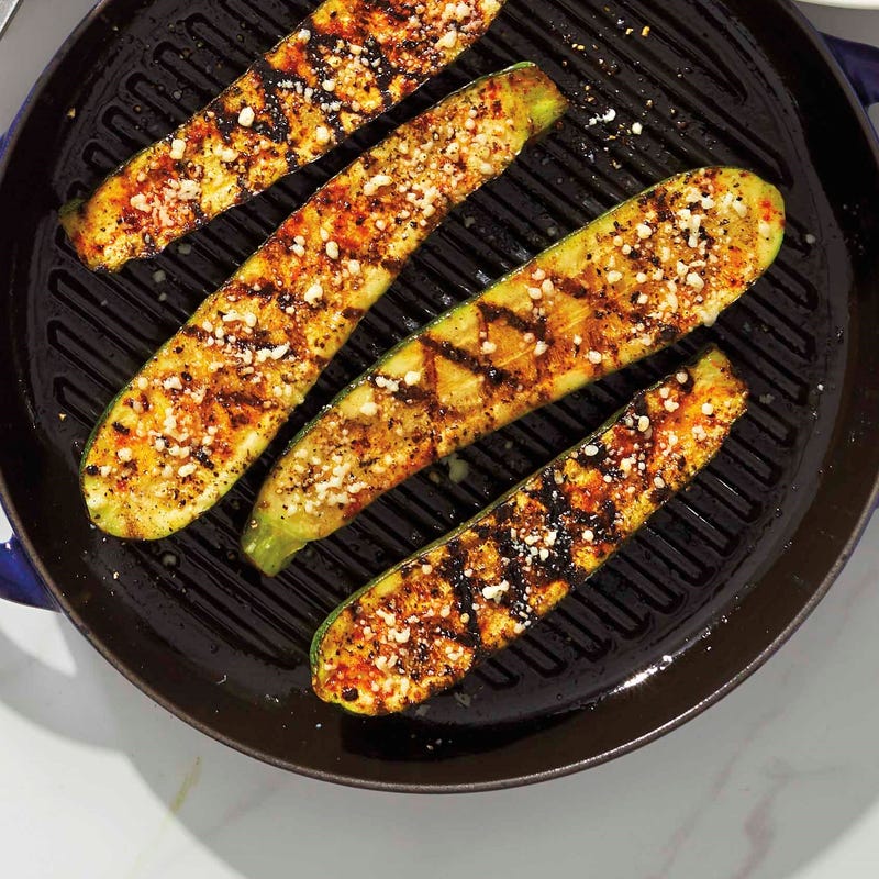 Foto van Gegrilde courgette met Parmezaanse kaas door WW