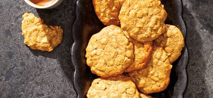 Biscuits sans farine au sésame et flocons d'avoine