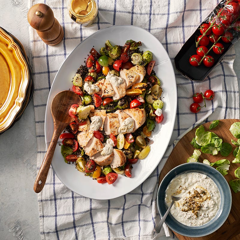 ViktVäktarna - Kyckling med brysselkål och parmesansås