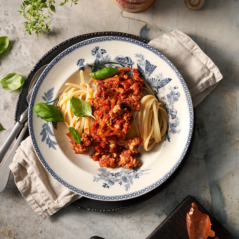 ViktVäktarna - Kycklingfärssås med pasta