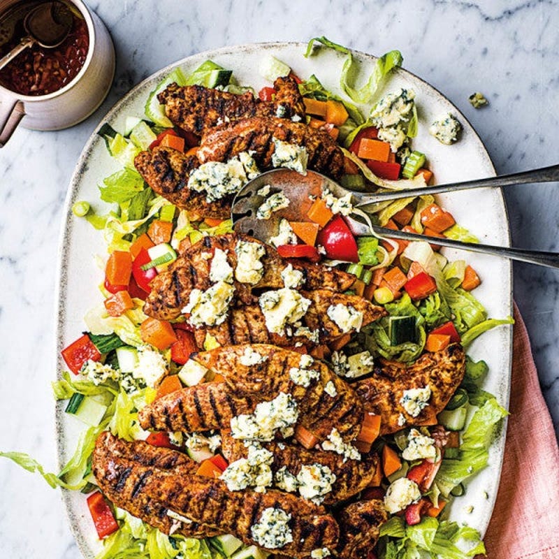 Buffalo-Hähnchen-Salat