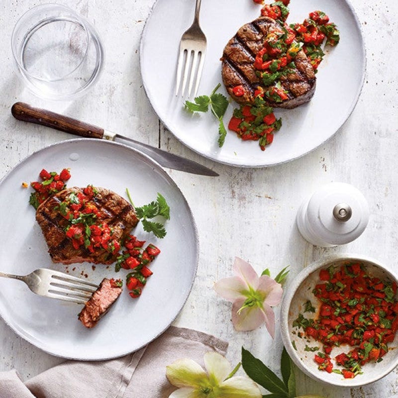 Rinderfilet mit Paprikasalsa