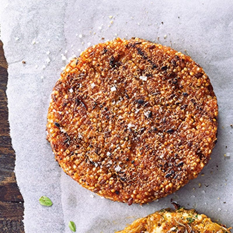 Quinoapatty mit Leinsamen