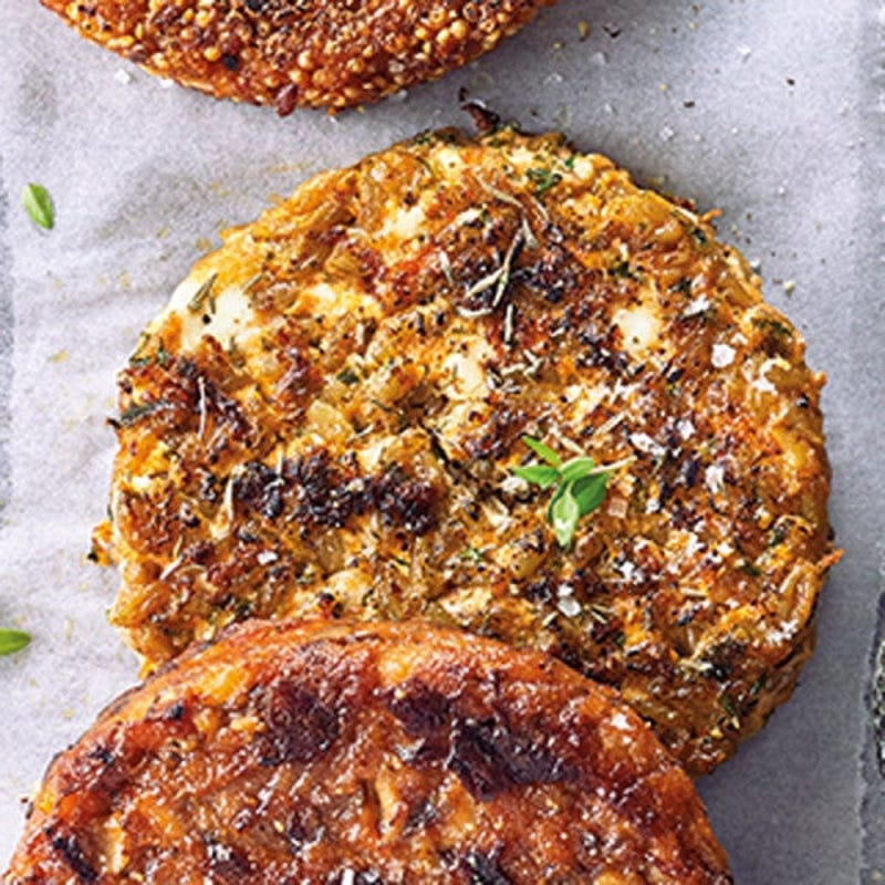 Grünkernpatty mit Quark