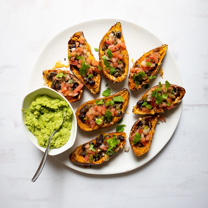 Photo of Southwest-style loaded sweet potato skins by WW