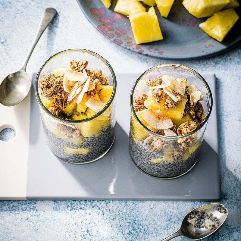 Photo of Pineapple & coconut chia seed pots by WW