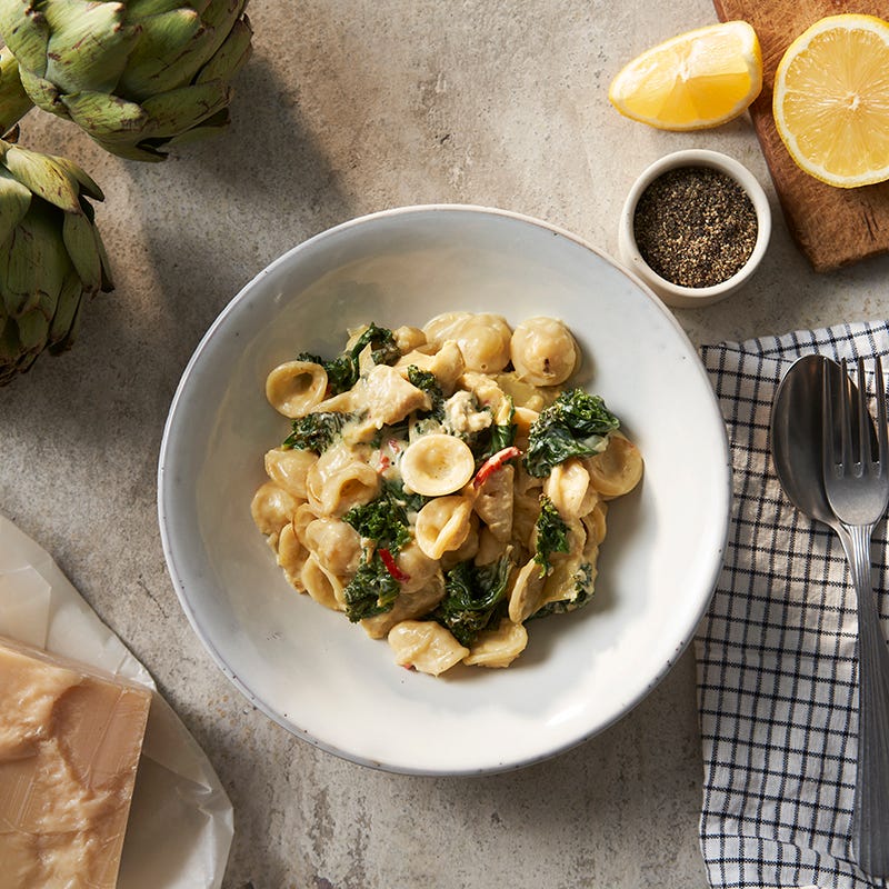 ViktVäktarna - Pasta med kronärtskocka och grönkål