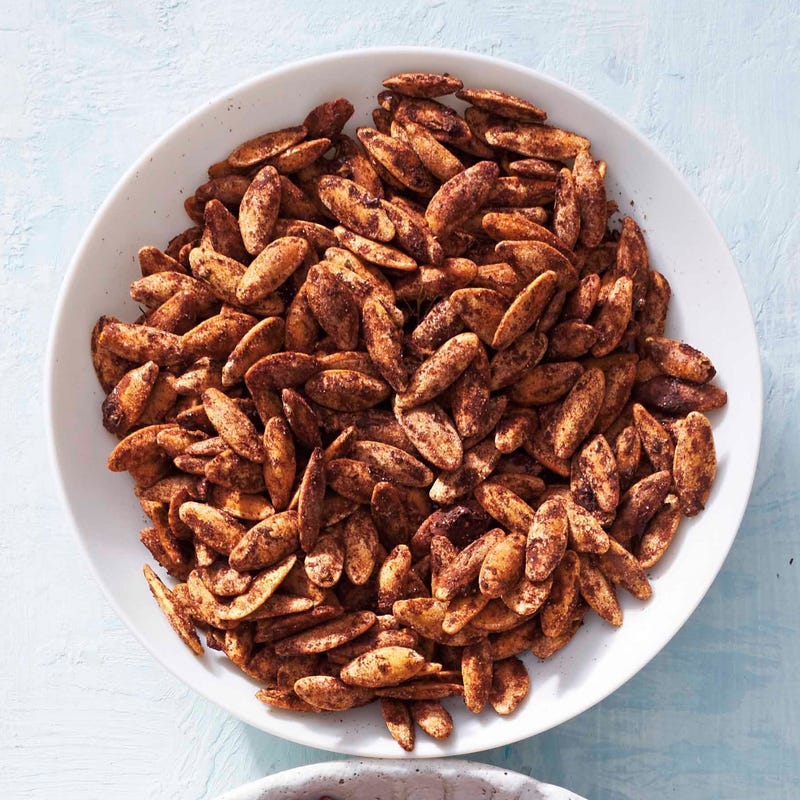 Foto van Pittige geroosterde pompoenpitten met ranchkruiden door WW