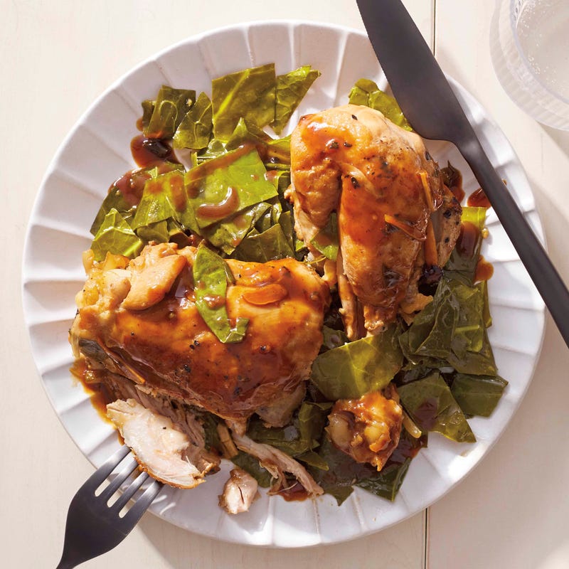 Foto van Gestoofde kip adobo met bladkool door WW