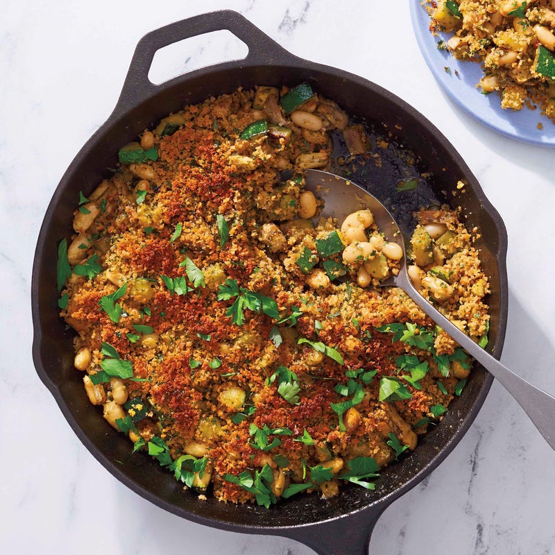 Foto van Ovenschotel met pestokip en witte bonen door WW