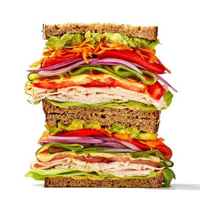 Photo of Turkey & mashed avocado club sandwich by WW