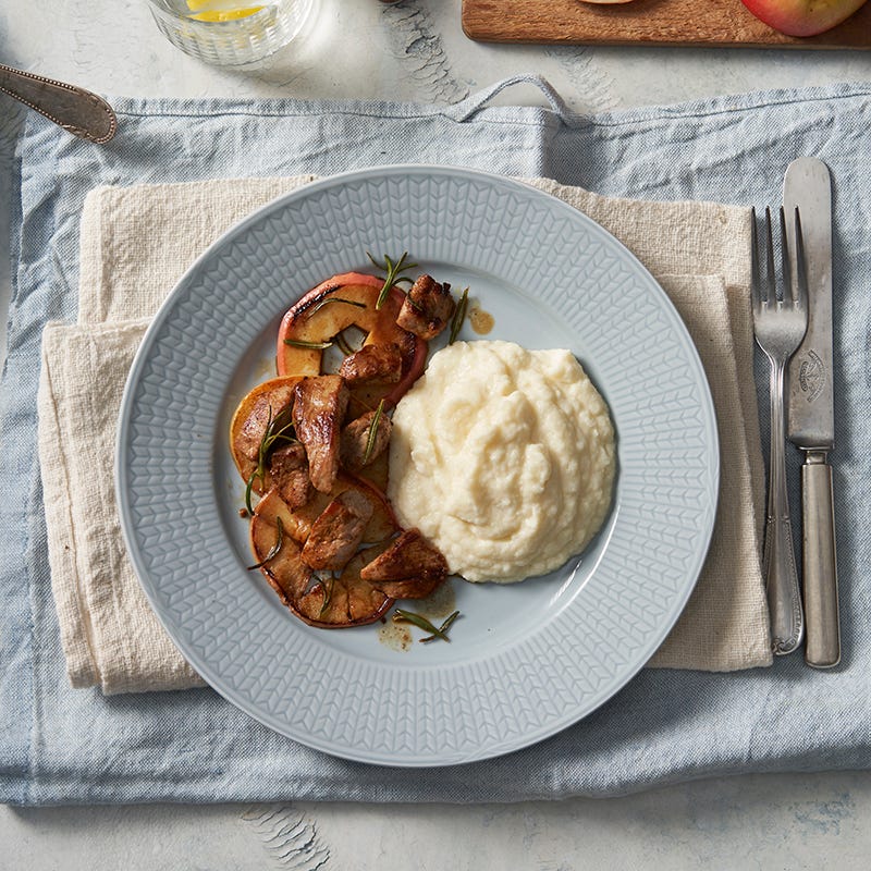 ViktVäktrana - Äpplestekt fläskfilé med blomkålsmos