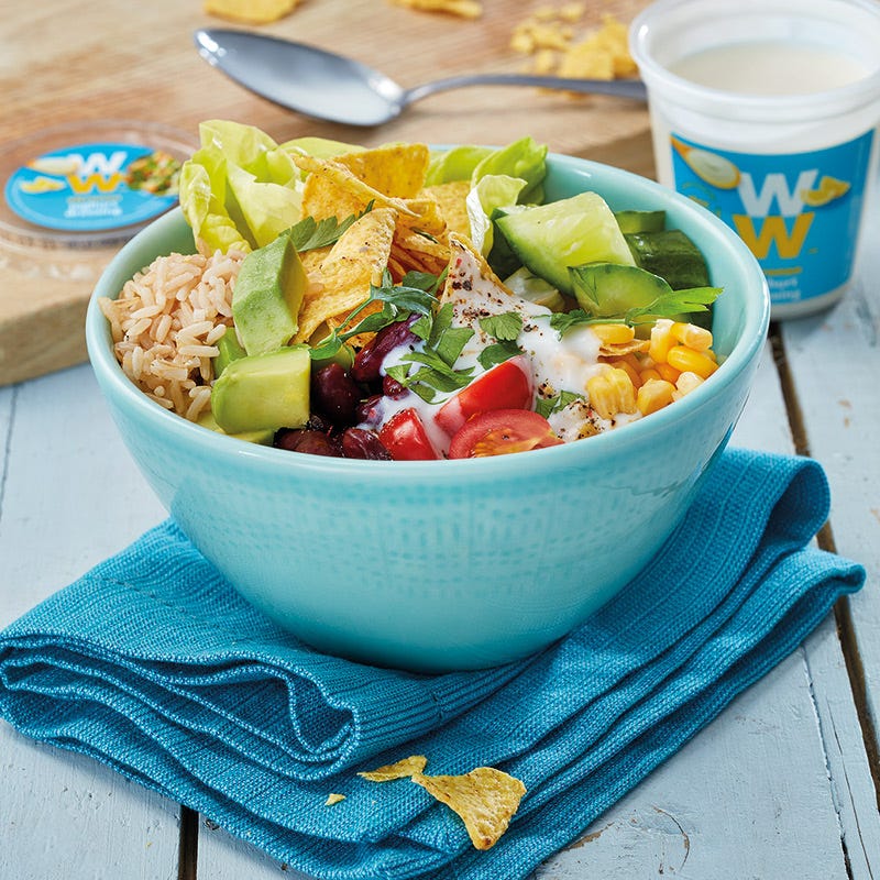 Bunte Mexiko-Bowl