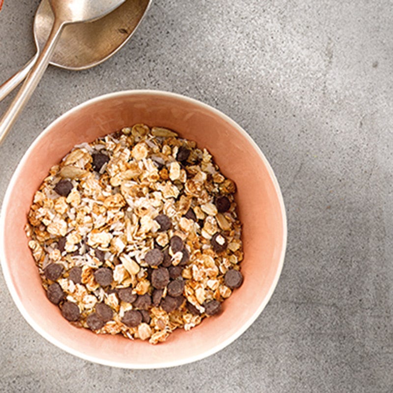 Granola mit Schoko und Kokos