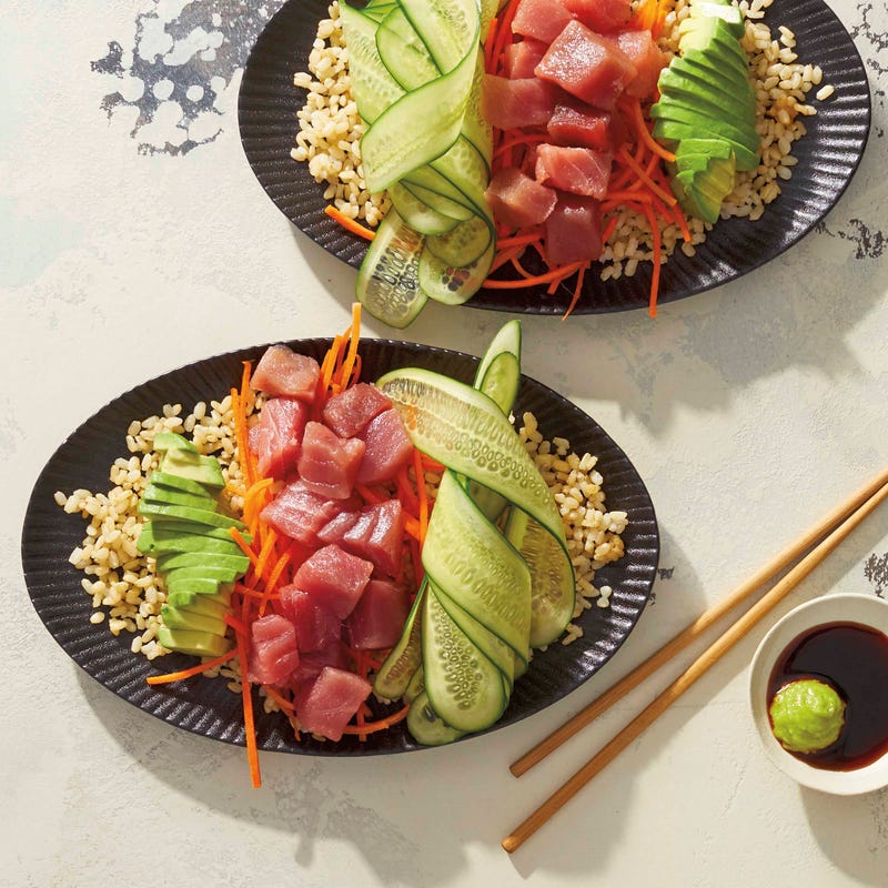 Foto van Sushi-bowls met tonijn door WW