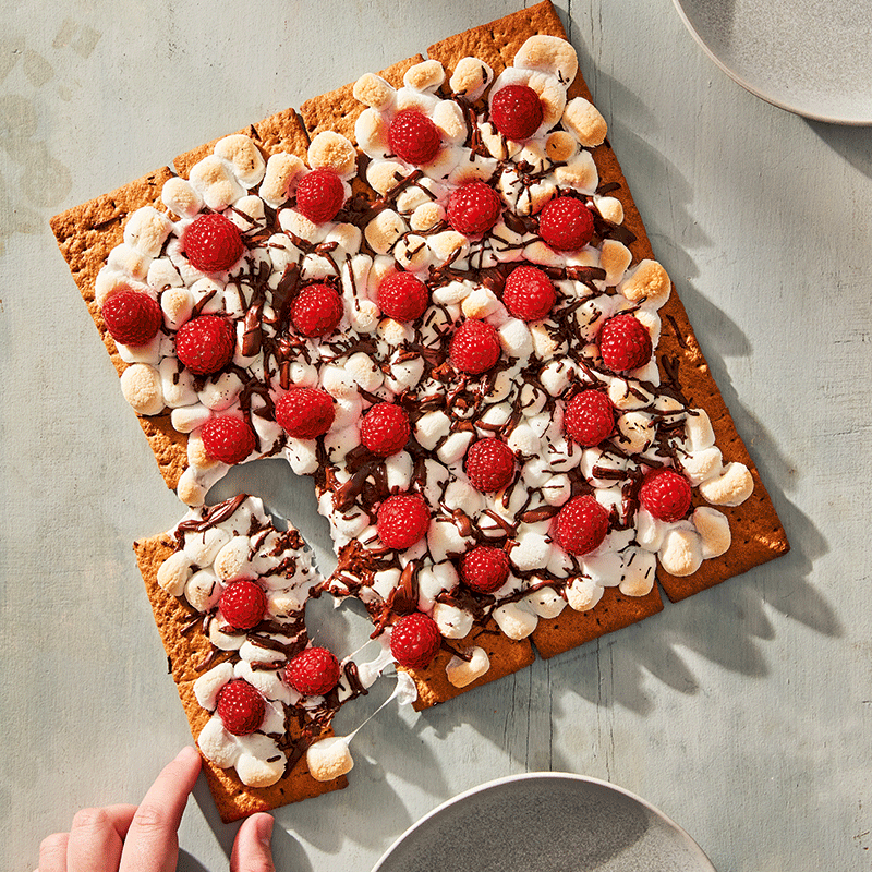 Berry s'mores slab