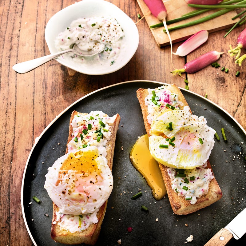 Photo de Tartine de ricotta à l’oeuf poché prise par WW