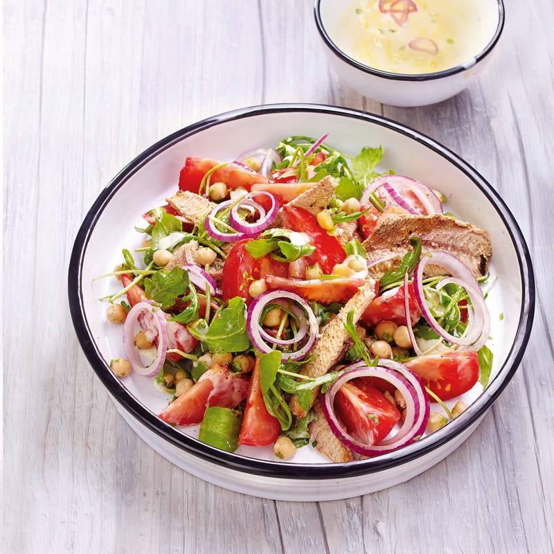 Photo de Salade aux pois chiches et aux sardines prise par WW