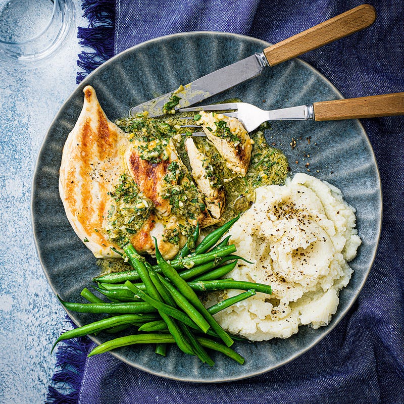Photo of Salsa verde chicken with cauliflower mash by WW
