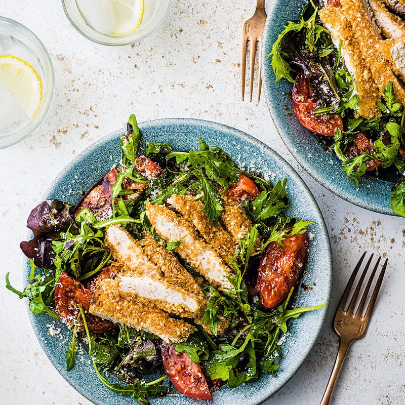 Photo of Turkey Milanese salad by WW