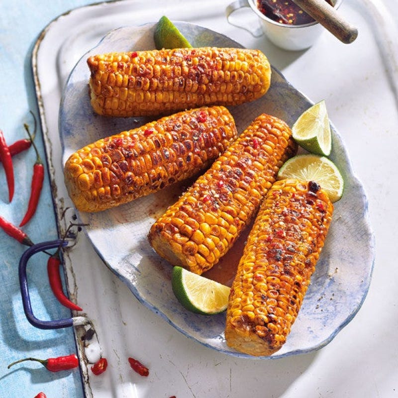 Maiskolben mit süß-scharfer Marinade