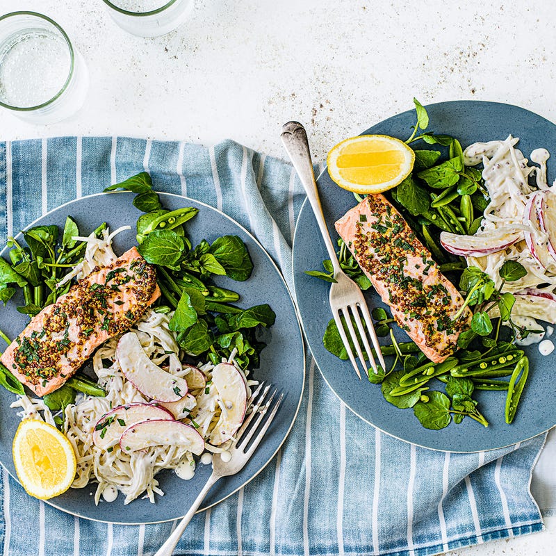 Photo of Roast salmon with celeriac & apple remoulade by WW